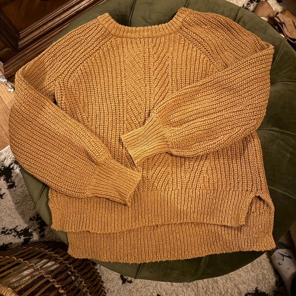 Cozy Tan Knit Sweater